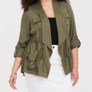 Olive Green Torrid Anorak Jacket